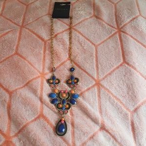 Forever 21 Blue Antic Necklace